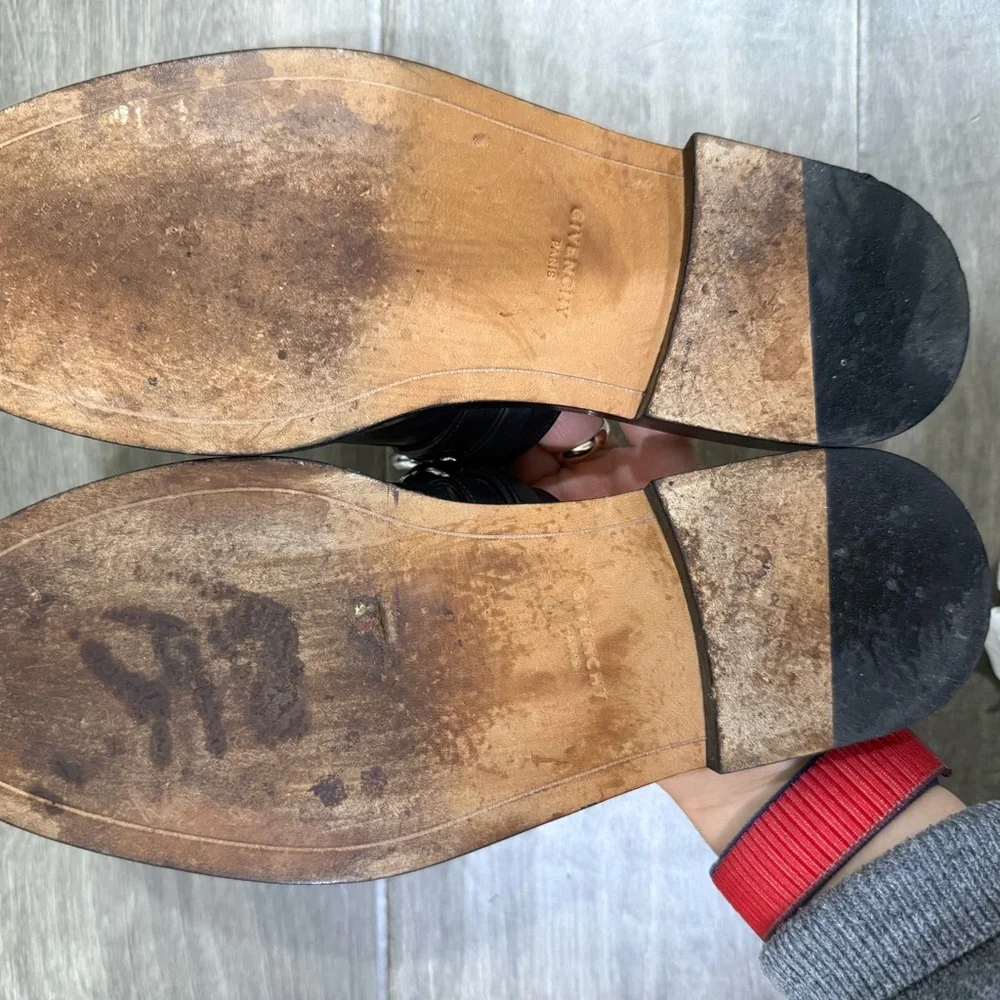 Authentic Givenchy Black Leather  mules - Picture 5 of 6